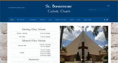 Desktop Screenshot of church.stbonaventurechurch.com