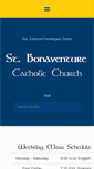 Mobile Screenshot of church.stbonaventurechurch.com